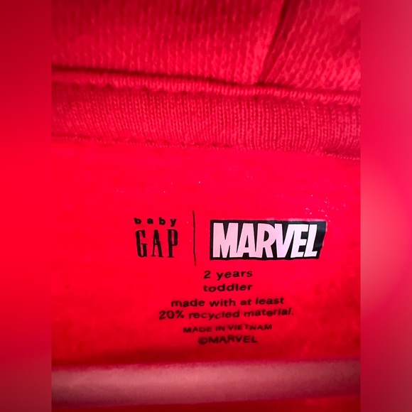 Gap x Marvel spider man hoodie size 2T - Picture 2 of 5